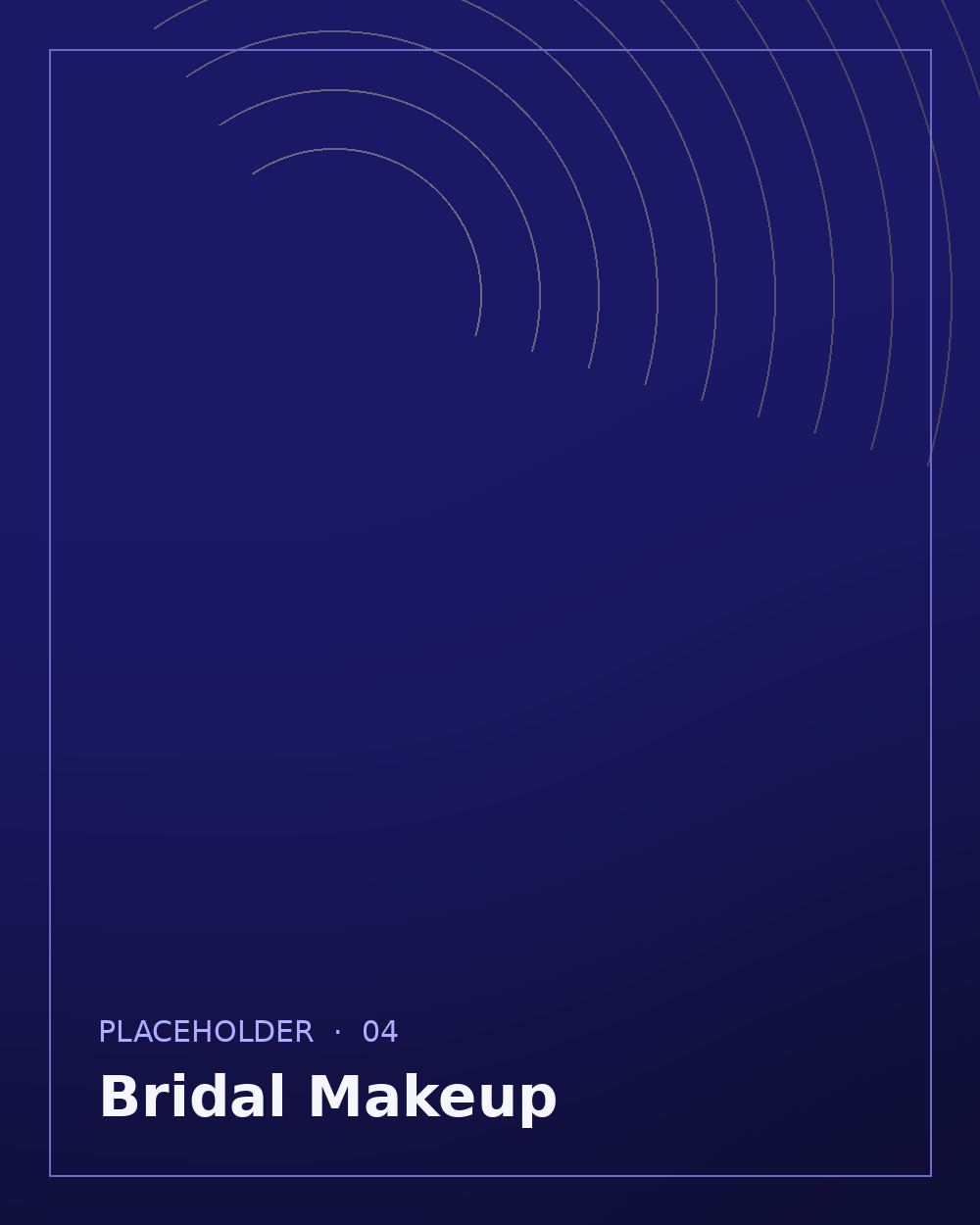 Placeholder for bridal makeup photo